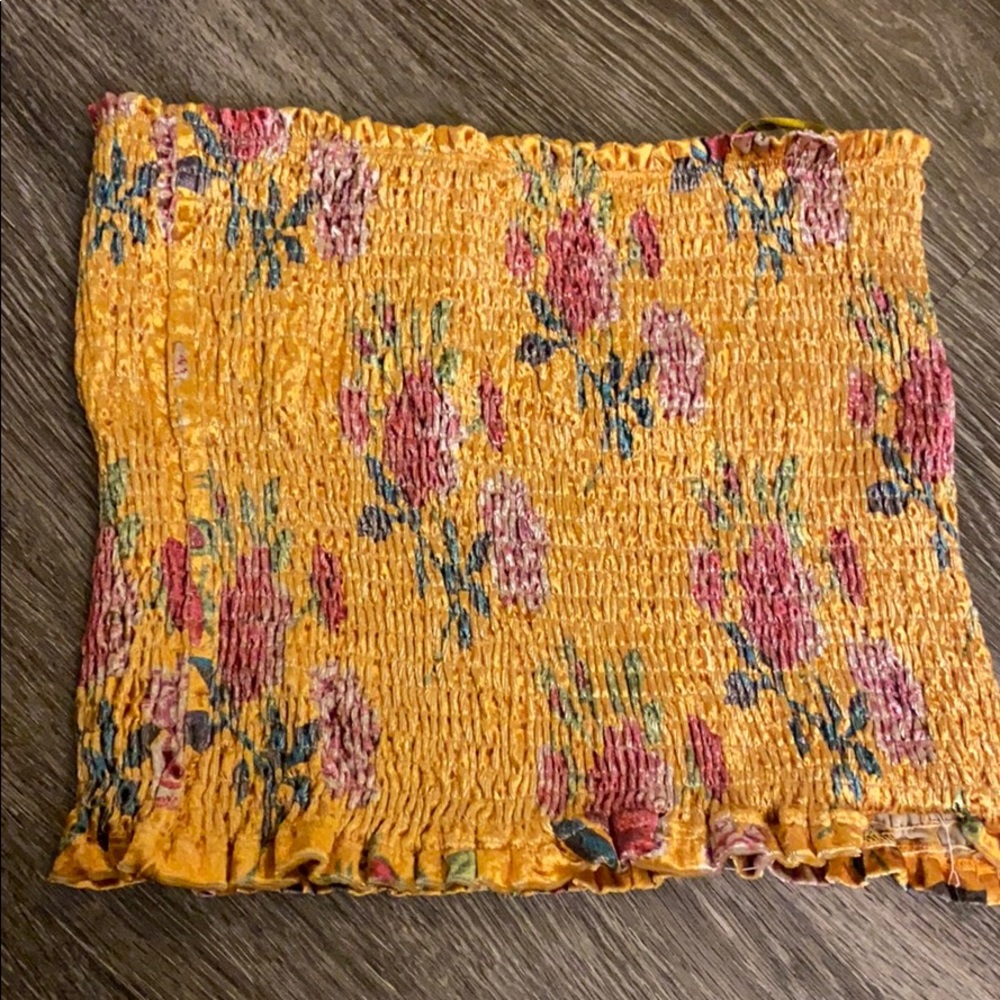 Yellow tube top